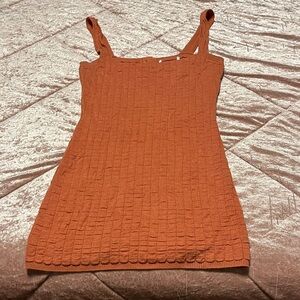 Urban Outfitters Rust Knit Mini Dress